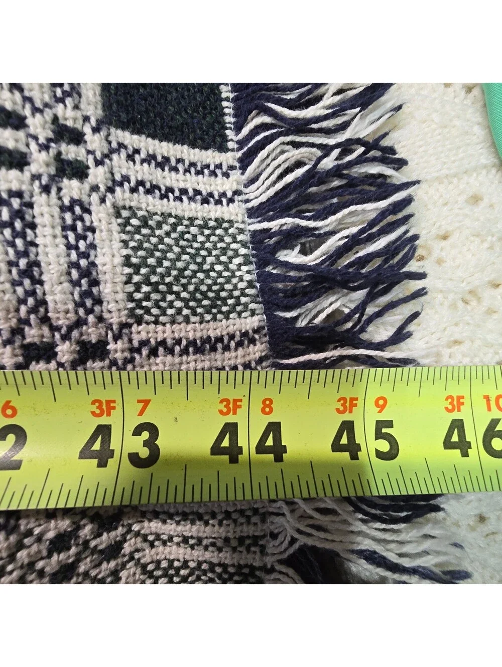 Vintage Grandpa Woven Throw Blanket Tapestry Fringe Never In Trouble 46